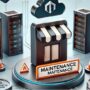 Magento Cloud setup with a single store in maintenance mode.