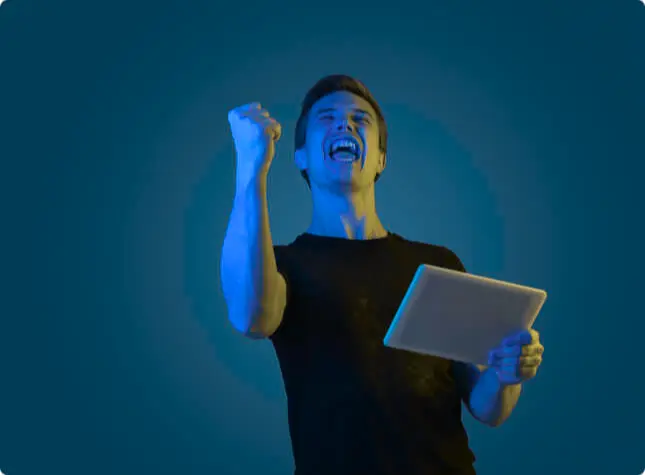 Boy with a tablet